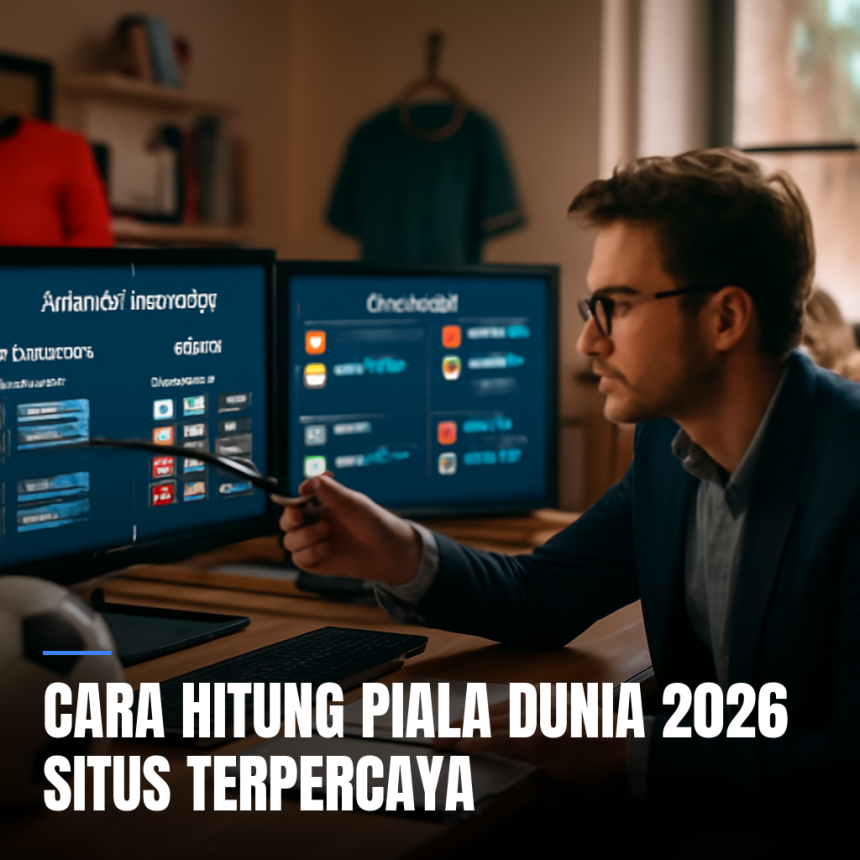 Sports analyst menghitung peluang Piala Dunia menggunakan situs terpercaya.